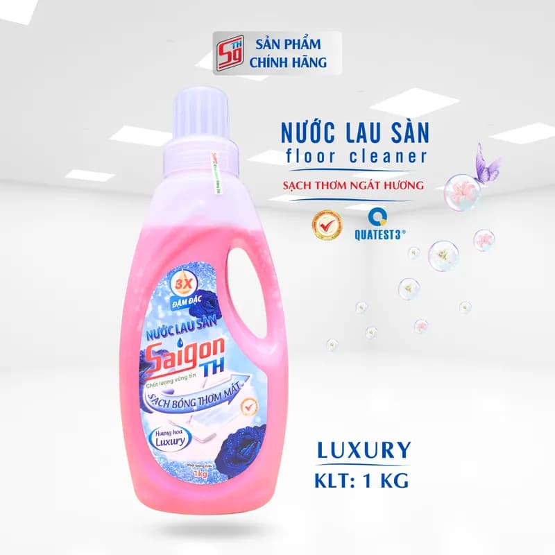 Nước lau sàn Saigon TH 1kg hương hoa Luxury thumbnail 5