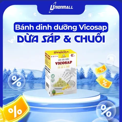 [CHO BÉ] Bánh Vicosap - Dừa Sáp & Chuối [18g] thumbnail 1
