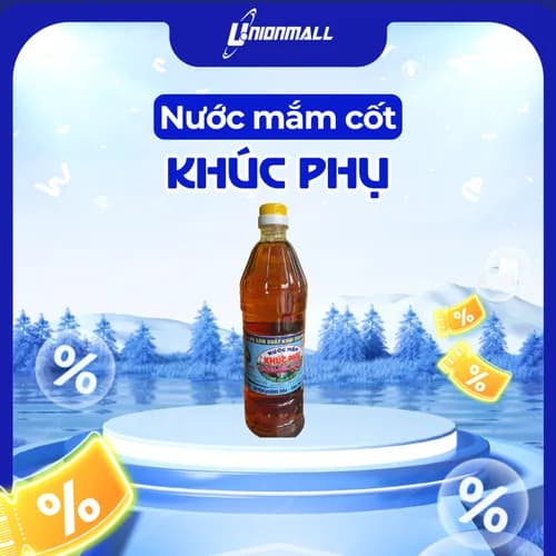 Nước Mắm  Gia Truyền Khúc Phụ ( Cốt Cá Cơm- Cá Nục) Chai 1 lít thumbnail 1