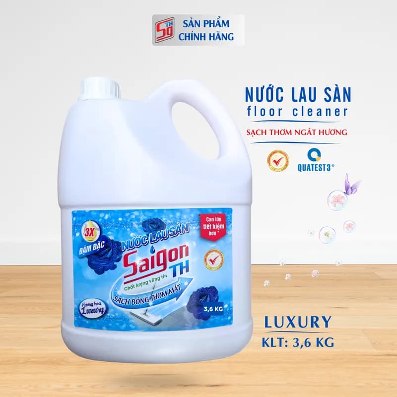Nước lau sàn Saigon TH 3.6kg hương hoa Luxury thumbnail 4