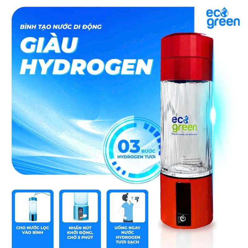 Bình tạo nước di động Hydrogen thumbnail 15