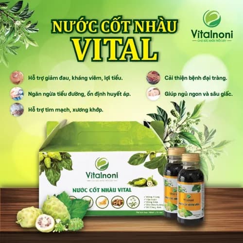 Nước cốt nhàu Vital ( Hộp 10 chai/ 100ml) thumbnail 2