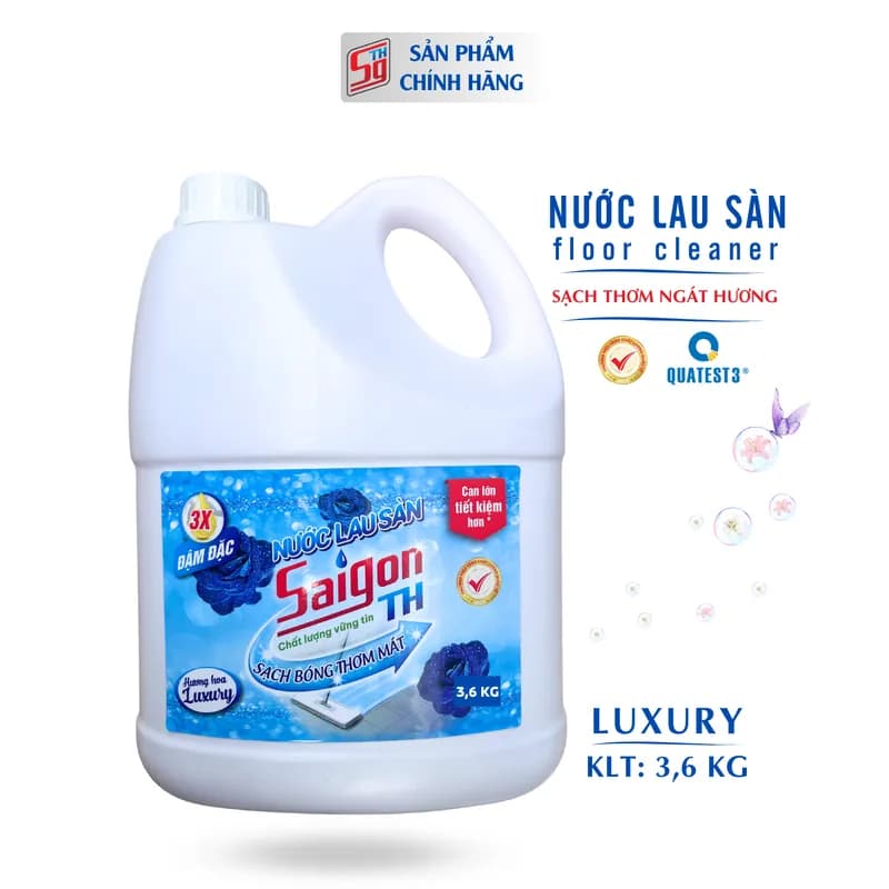 Nước lau sàn Saigon TH 3.6kg hương hoa Luxury thumbnail 2