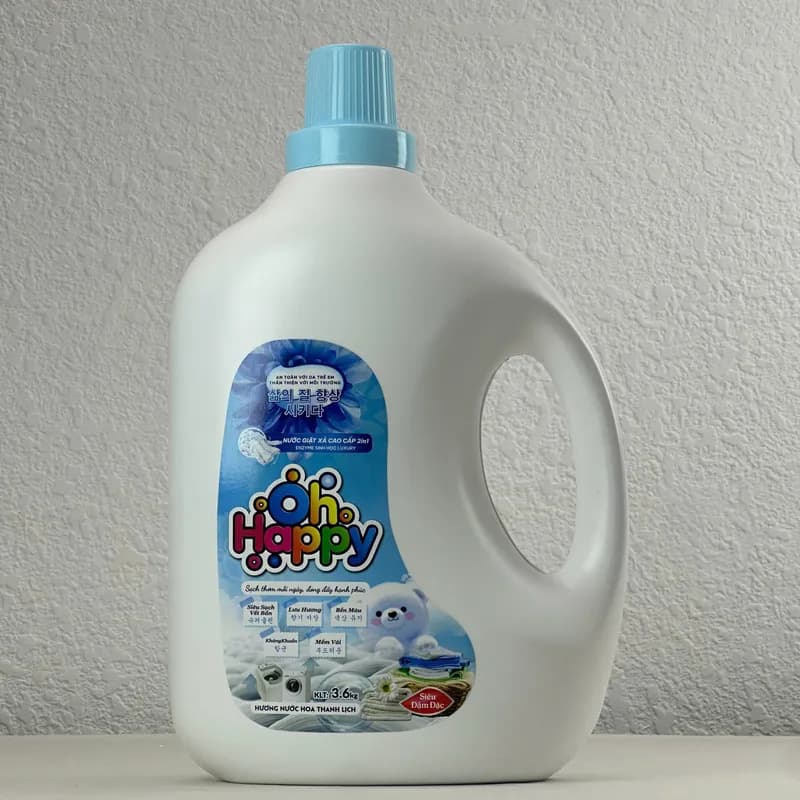 Nước giặt OH HAPPY 2in1 Enzyme Sinh Học Luxury 3,6kg thumbnail 6