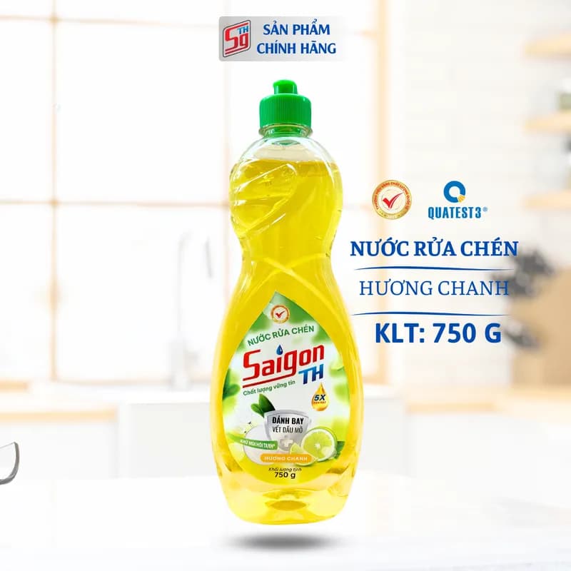 Nước rửa chén saigon th 750gram hương chanh thumbnail 2