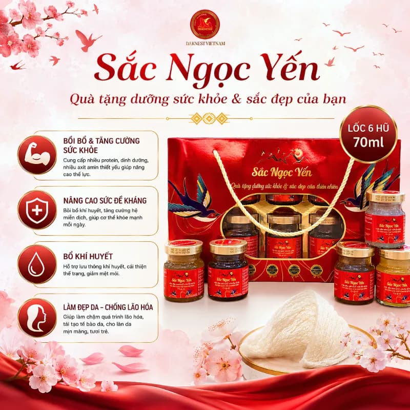 Combo 2 tặng 1 (Sắc ngọc yến lốc 6 hủ 70ml ) thumbnail 2