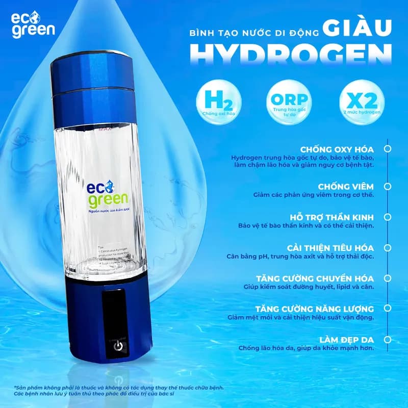 Bình tạo nước di động Hydrogen thumbnail 14