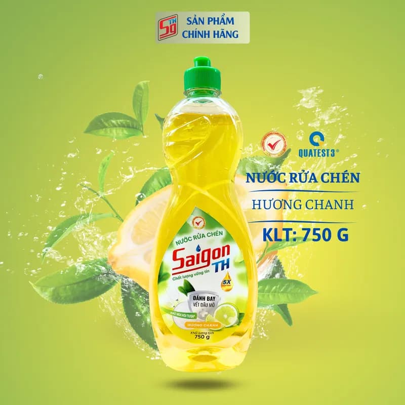 Nước rửa chén saigon th 750gram hương chanh thumbnail 3