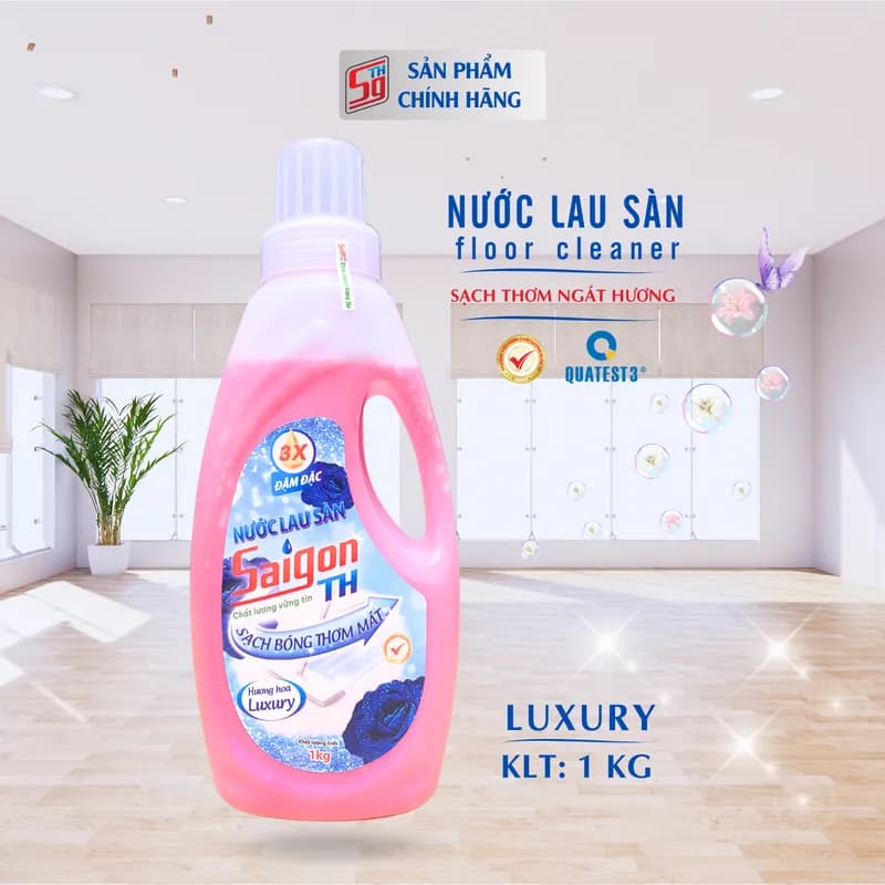Nước lau sàn Saigon TH 1kg hương hoa Luxury thumbnail 3