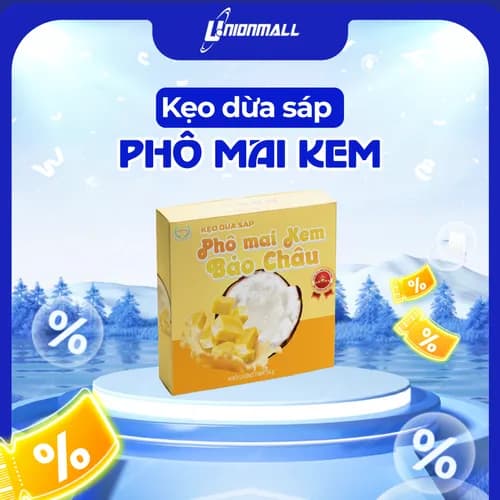 Kẹo Dừa Sáp Phô Mai Kem Bảo Châu 50g thumbnail 1
