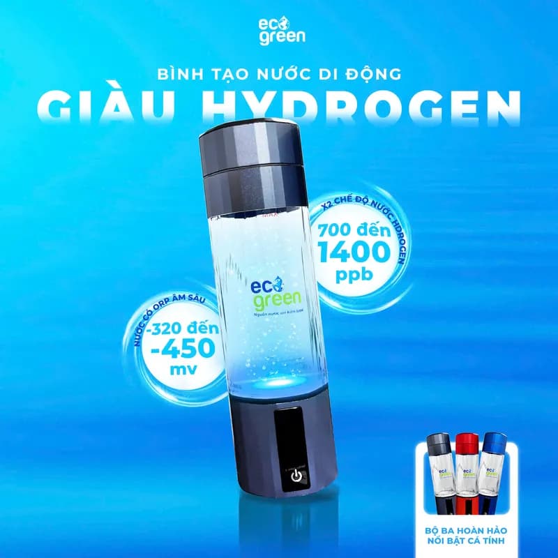 Bình tạo nước di động Hydrogen thumbnail 13