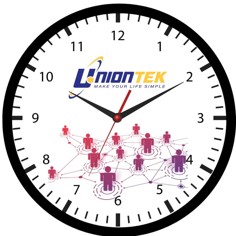 Đồng hồ treo tường uniontek 30cm thumbnail 4