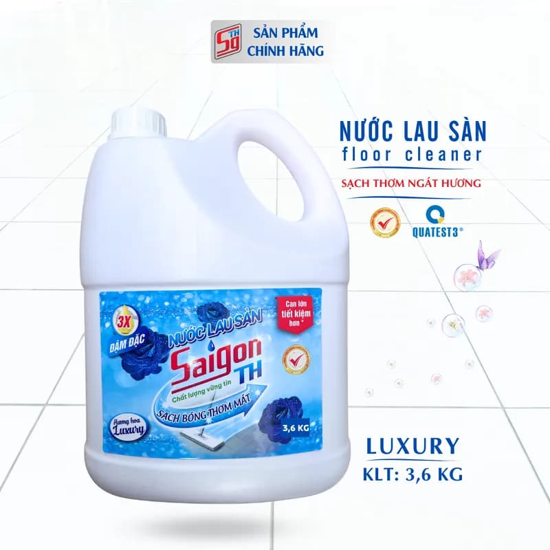 Nước lau sàn Saigon TH 3.6kg hương hoa Luxury thumbnail 6