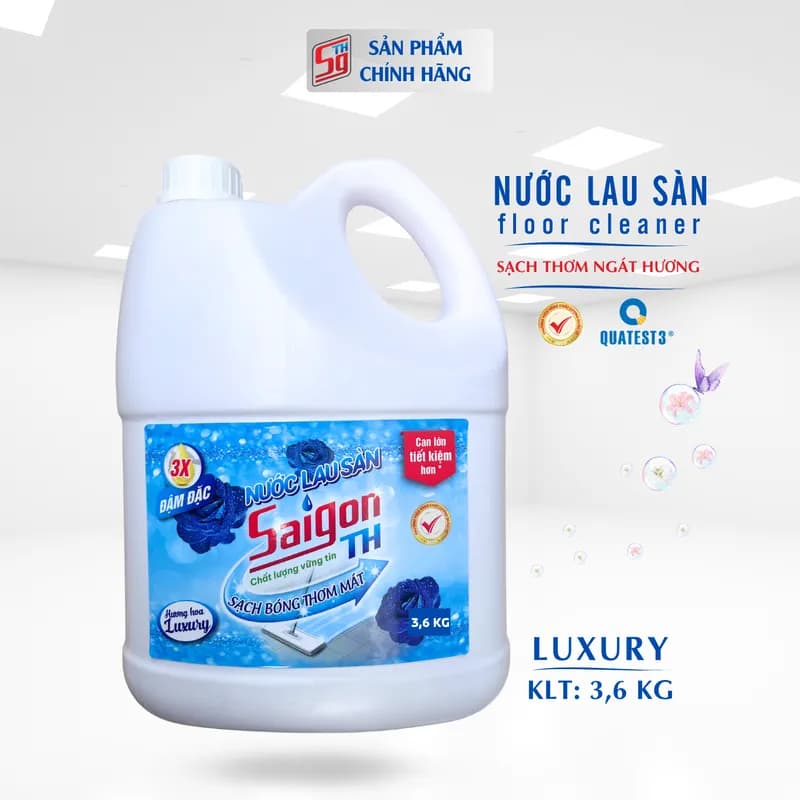 Nước lau sàn Saigon TH 3.6kg hương hoa Luxury thumbnail 5