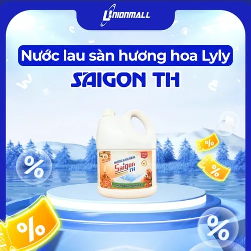 Nước lau sàn Saigon TH 3,6kg hương hoa Lyly