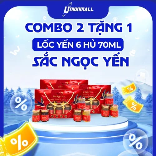 Combo 2 tặng 1 (Sắc ngọc yến lốc 6 hủ 70ml )