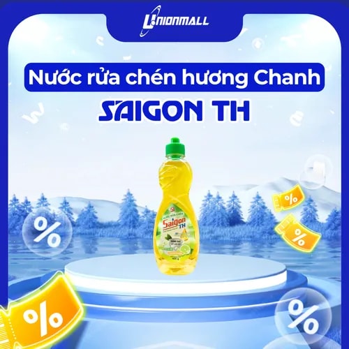 Nước rửa chén Saigon TH 400gram hương Chanh - Ảnh 1