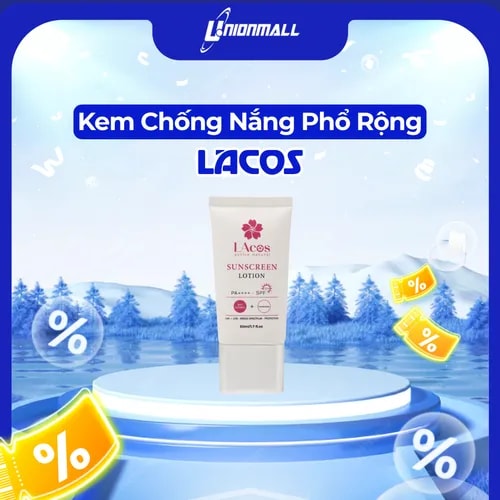 Kem Chống Nắng Phổ Rộng LAcos – Sunscreen Lotion SPF50+ PA++++ (50g) - Ảnh 1