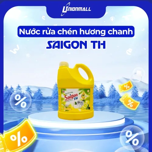 Nước rửa chén Saigon TH 1,5kg hương Chanh - Ảnh 1