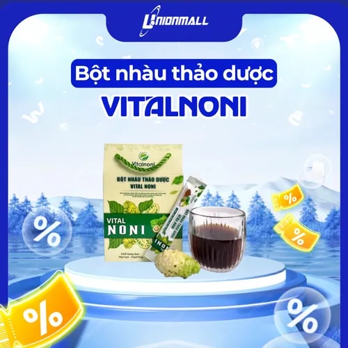 Bột Nhàu Thảo Dược Vitalnoni Hộp 25 gói - Ảnh 1