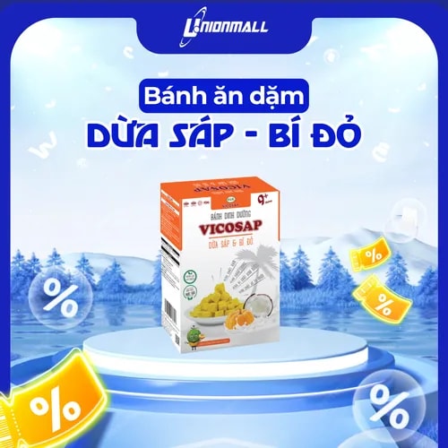 [CHO BÉ] Bánh Vicosap - Dừa Sáp & Bí đỏ [18g] - Ảnh 1